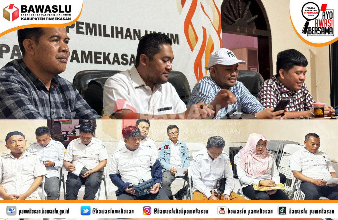 Rapat Internal Bawaslu Pamekasan Awal Tahun 2024