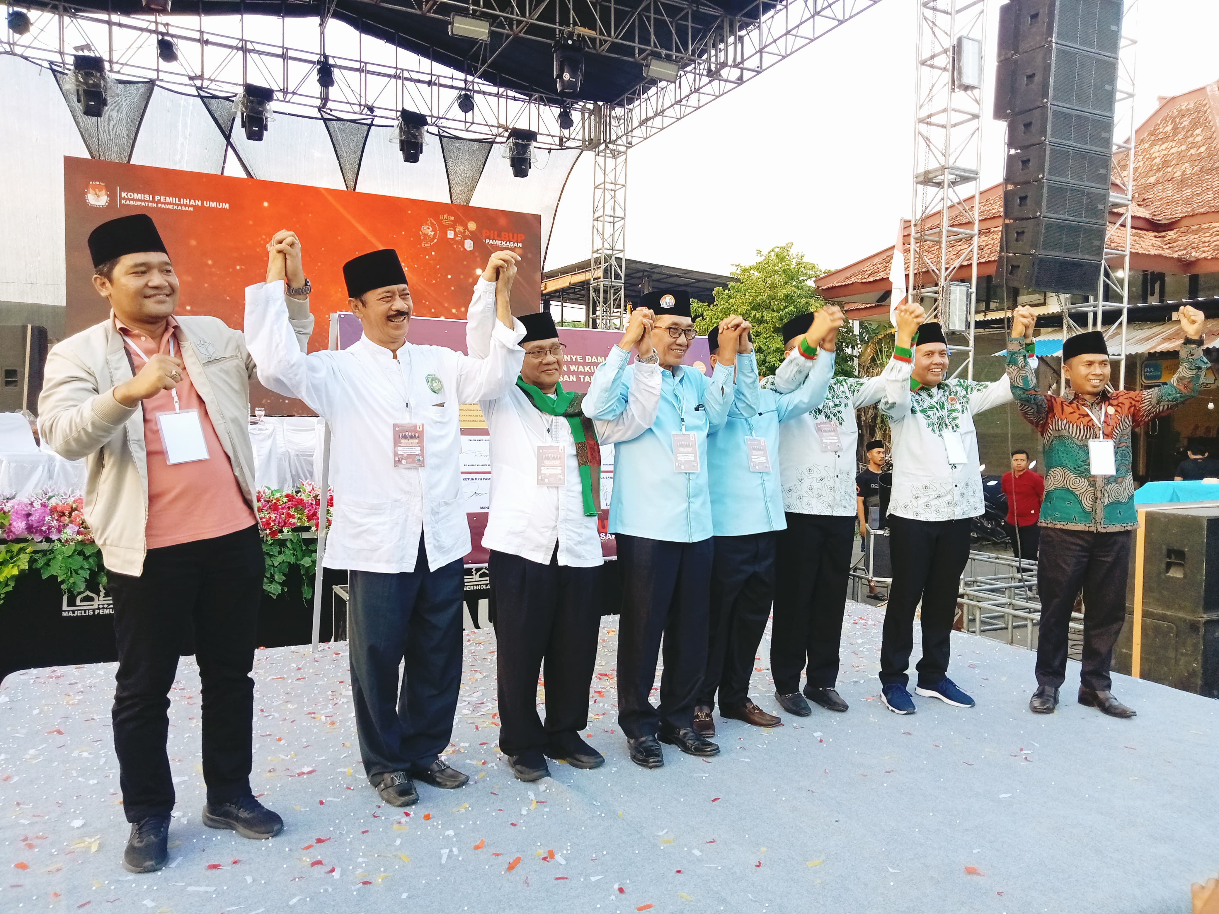 Deklarasi Kampanye Damai Pemilihan Bupati dan Wakil Bupati Pamekasan 2024