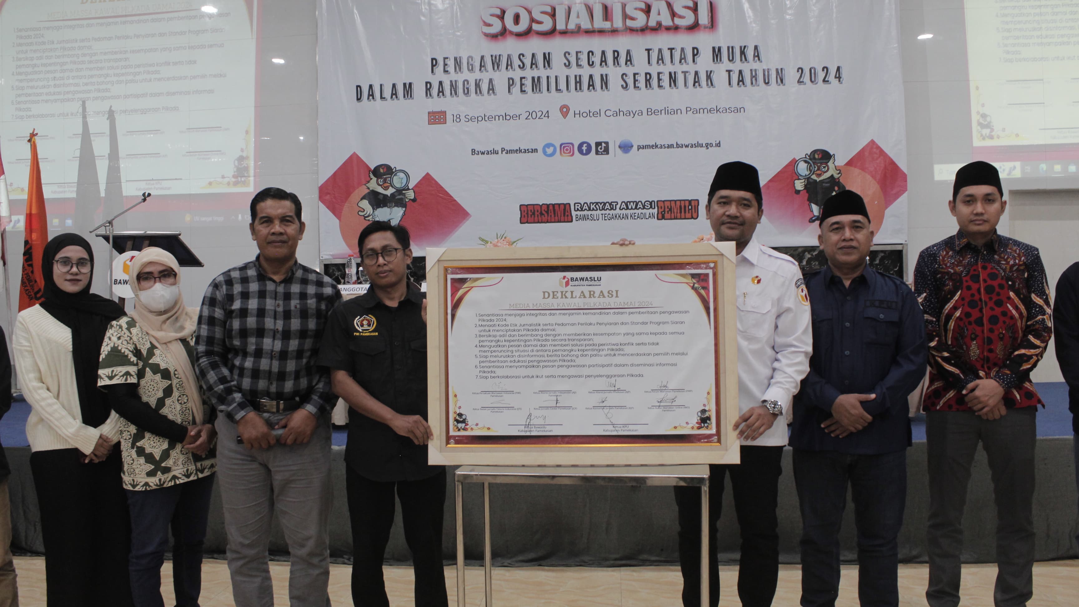 Sosialisasi Pengawasan Pemilihan Serentak 2024 di Pamekasan: Sukma Firdaus Ajak Media dan Organisasi Berperan Aktif