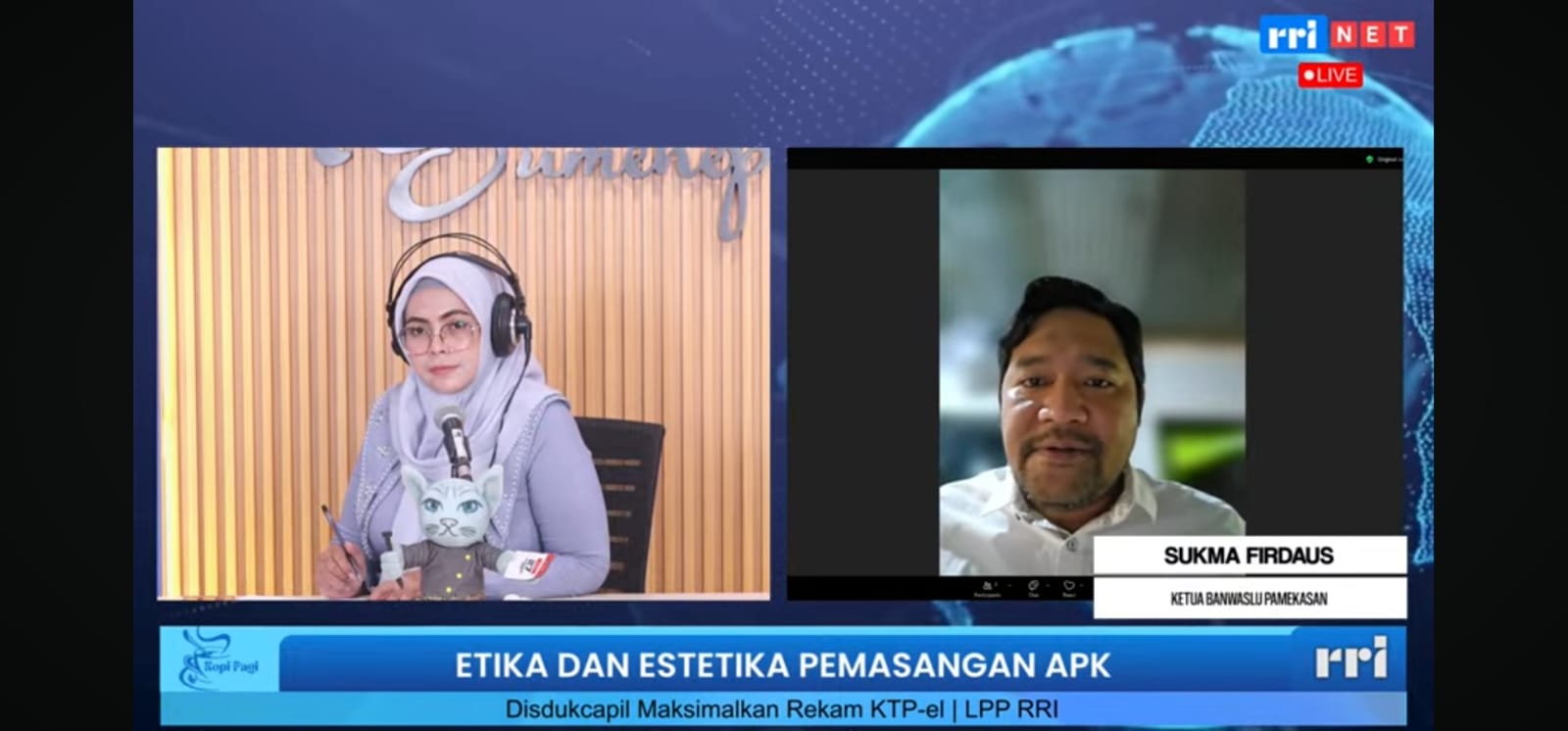 Dialog Interaktif RRI Sumenep: Dorong Penertiban APK yang Melanggar di Pohon, Bawaslu Serahkan Data ke KPU