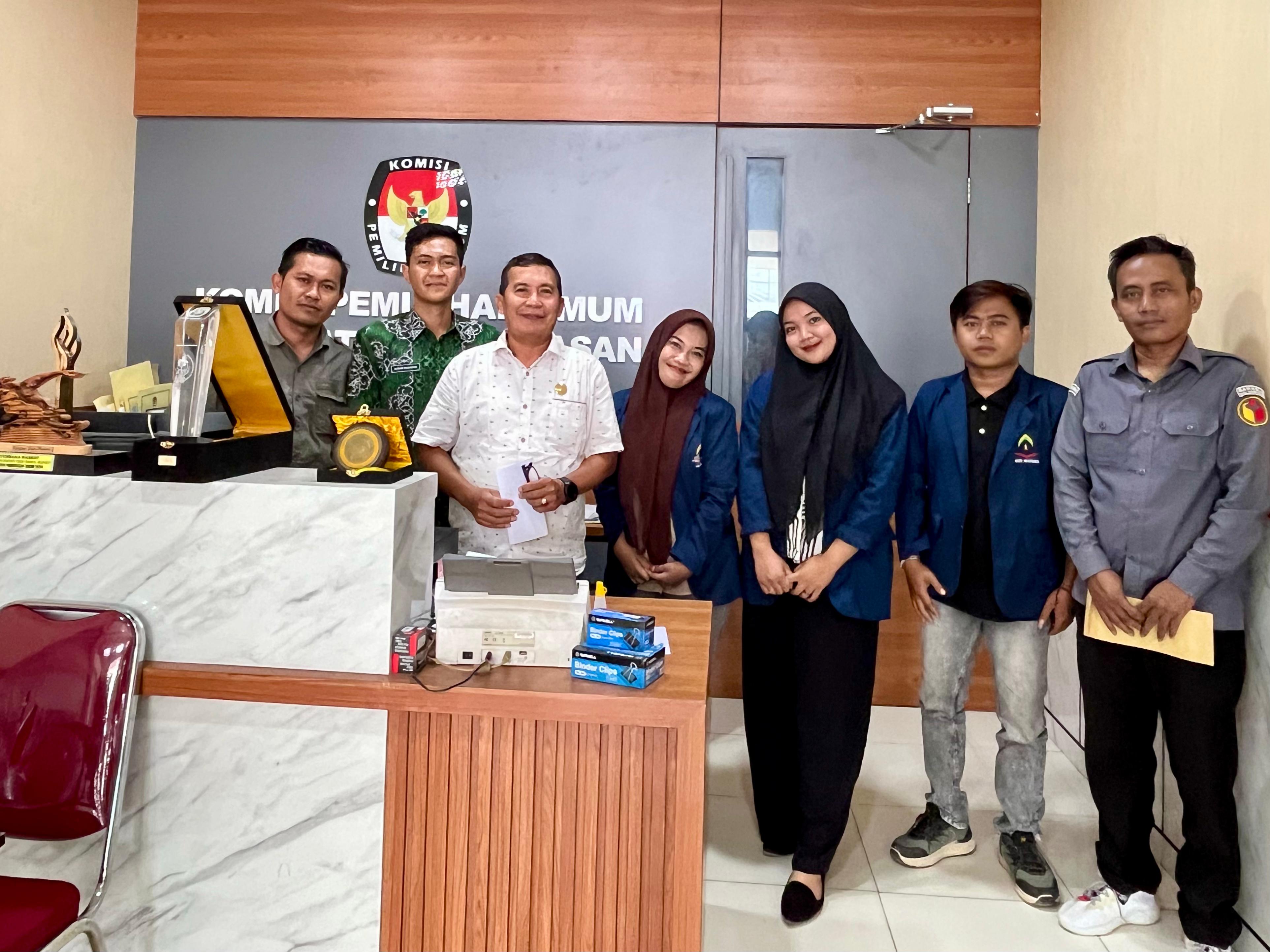 Penyampaian imbauan PDPB III ke KPU Pamekasan