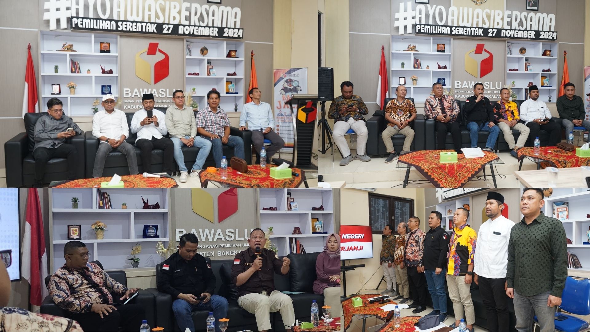 Rakor wilayah 6 Bawaslu Pamekasan 