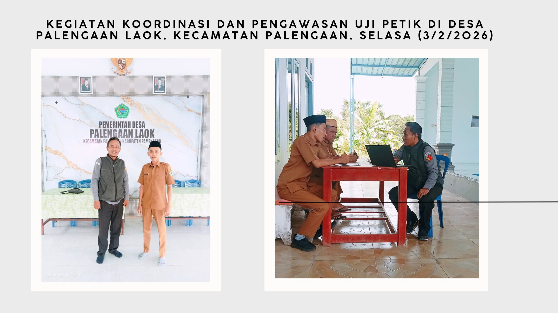uji petik PDPB di desa palengaan