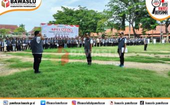 apel bersama panwascam dan PKD pamekasan