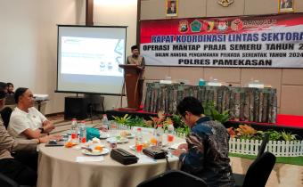 Rapat Koordinasi Lintas Sektoral Operasi Mantap Praja Semeru 2024 di Pamekasan: Fokus pada Pengamanan Pilkada Serentak