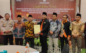 Bawaslu Pamekasan Hadiri Rapat Pleno Terbuka Rekapitulasi Daftar Pemilih Sementara (DPS) Tingkat Kabupaten