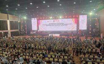 Kodiv PP Bawaslu Kabupaten Pamekasan Hadiri Rakornas dan Deklarasi Netralitas ASN Pemilu 2024